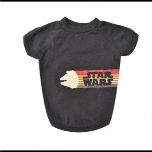 Star Wars Retro Logo Dog T-Shirt MEDIUM Millennium Falcon Retro NEW WITH TAGS